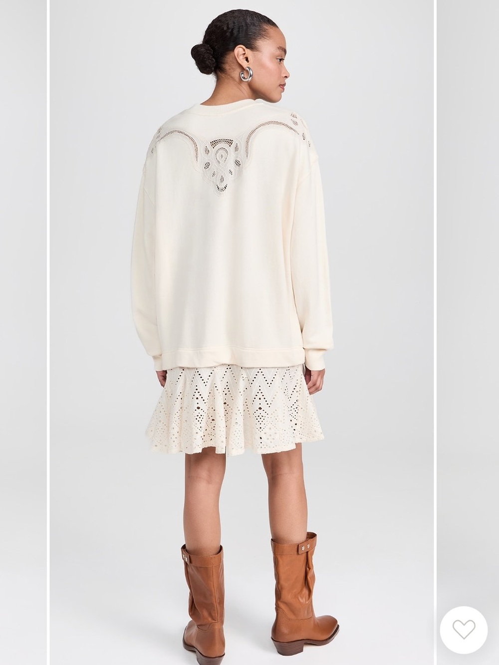 Free People Prairie Sweatshirt Dress size M - Picture 2 of 9